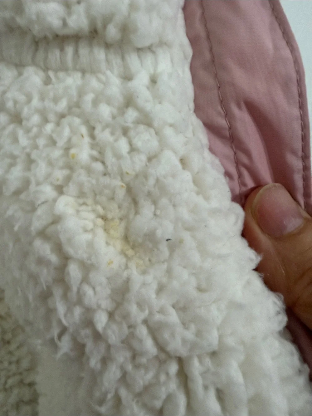 GAP Kids Light Pink Puffer Vest with Sherpa Interior Girls Medium